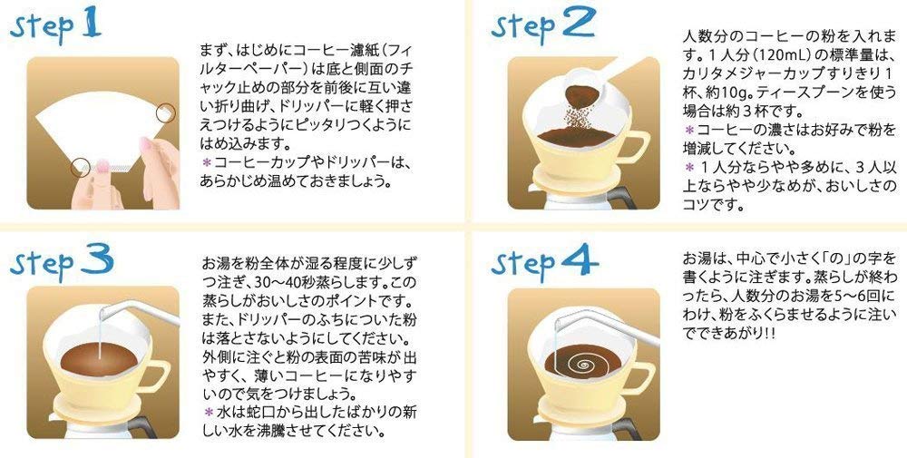 Kalita 透明塑料咖啡滴滤器 102 耐用且易于使用