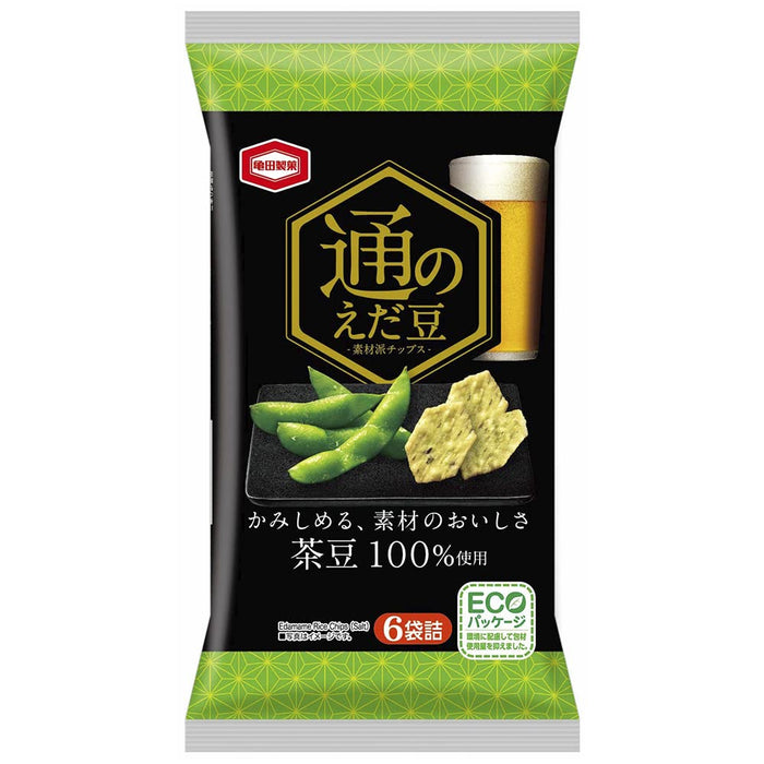 Kameda Seika Tsuno Edamame Rice Crackers 70G Box of 12 Bags