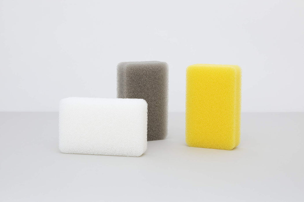 Kamenoko Tawashi Kitchen Sponge Yellow Pack of 3 Durable Cleaning Sponges