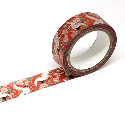 A Shirt Kamiiso Kimono Washi Tape Flower Crane Pattern Masking Tape
