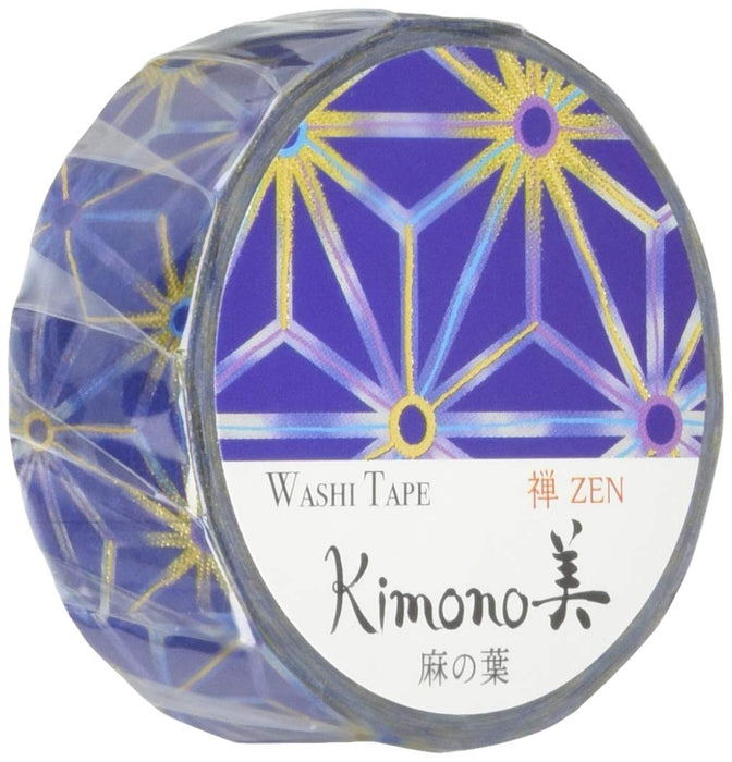 A Shirt Kamiiso Kimono Washi Tape with Hemp Leaf Pattern Masking Tape