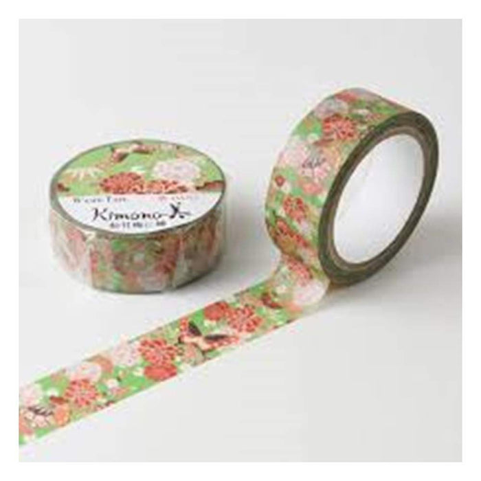 A Shirt Kamiiso Kimono Washi Tape Kyoto Flowers Pattern Masking Tape