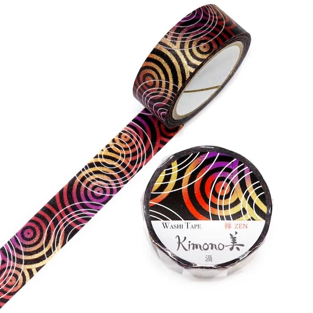 A Shirt Kamiiso Kimono Zen Vortex Pattern Washi Masking Tape