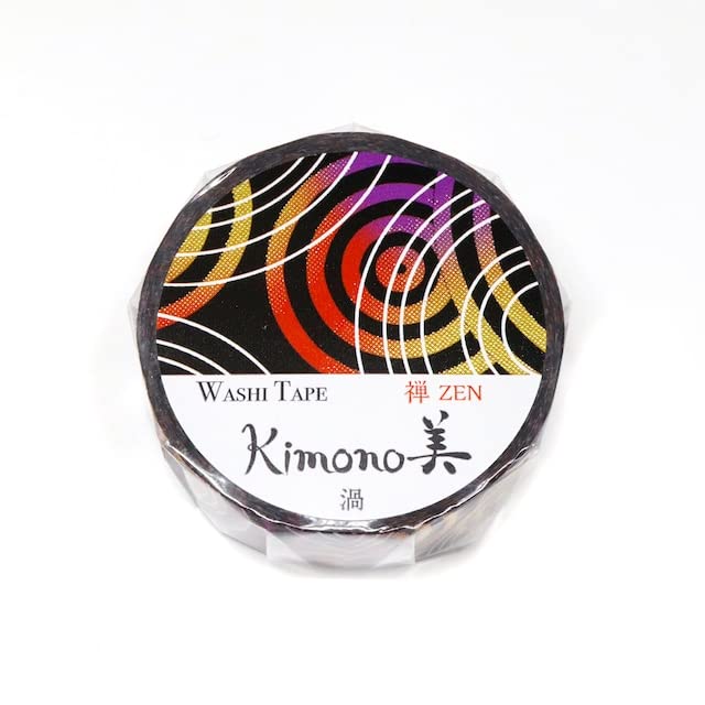 A Shirt Kamiiso Kimono Zen Vortex Pattern Washi Masking Tape