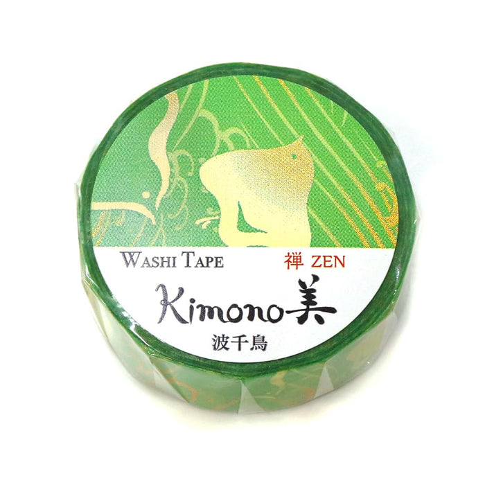 A Shirt Kamiiso Kimono Style Washi Tape Zen Wave Chidori Pattern Masking Tape