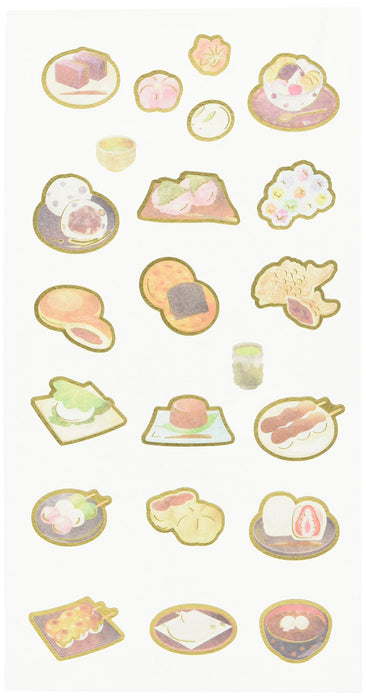 A Shirt Kamiiso Nippon Seal Japanese Wagashi Sweets Stickers 1 Sheet