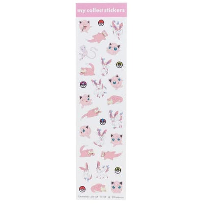 Kamiojapan Pokemon My Collect Stickers Pink 020924