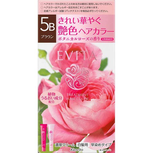 Kanebo Evita 5B Hair Color Treatment - Long-Lasting Gray Coverage