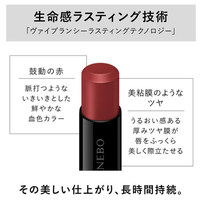 Kanebo Rouge Star Vibrant V06 Lipstick Rich Pigment Long-Lasting Shine