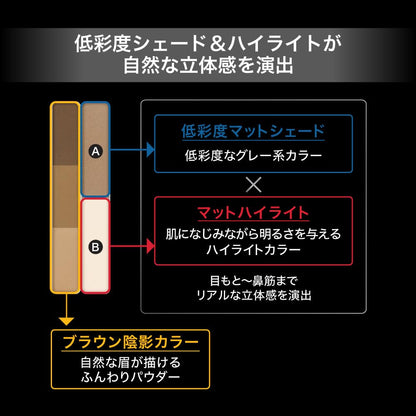 Kate Designing Eyebrow 3D Dual Contour Color EX-4 Eyebrow Enhancer