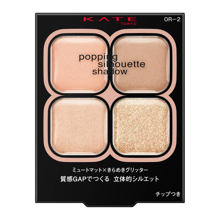 Kate Popping Silhouette Shadow OR2 Long-Lasting Eye Shadow Palette
