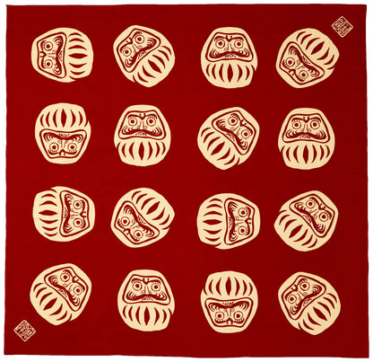 The Countryside Kenema Furoshiki Medium Red Cotton Wrapping Cloth 90Cm