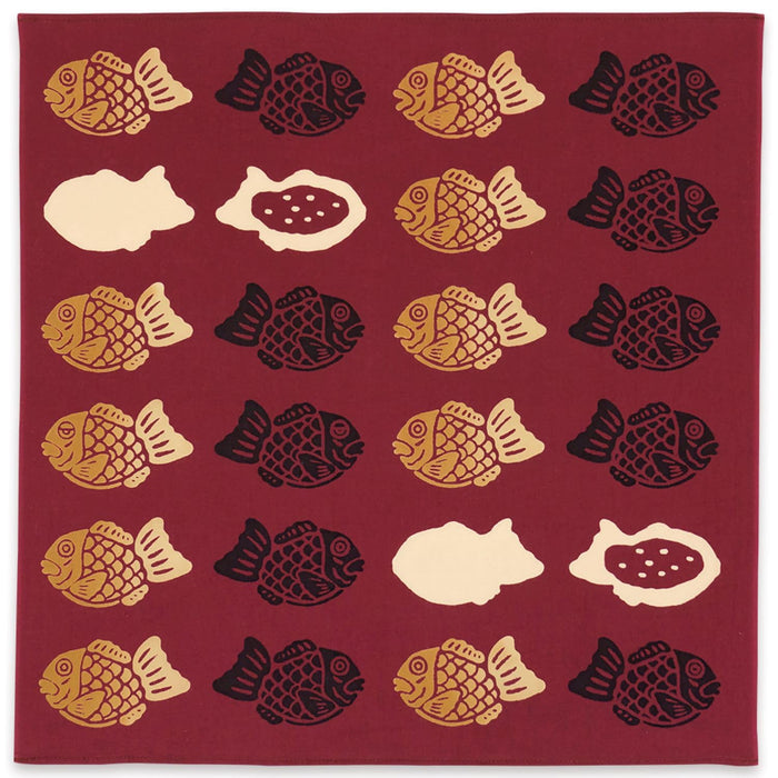 The Countryside Kenema Handkerchief Taiyaki Japanese Traditional Cloth