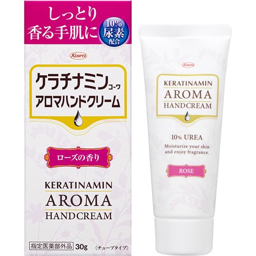 Keratinamin Kowa Rose Hand Cream 30G - Nourishing Aroma Skincare Product