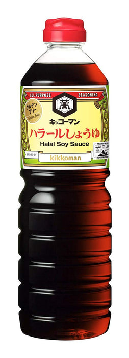 Kikkoman 清真無麩質日本醬油 1L - 正宗風味