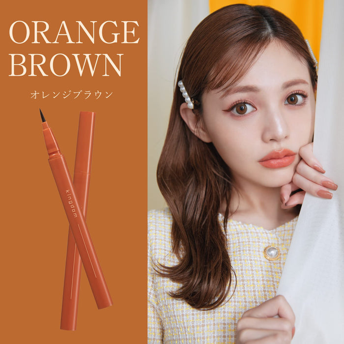 Kingdom Liquid Eyeliner Orange Brown - Easy Apply Waterproof Smudge-Proof