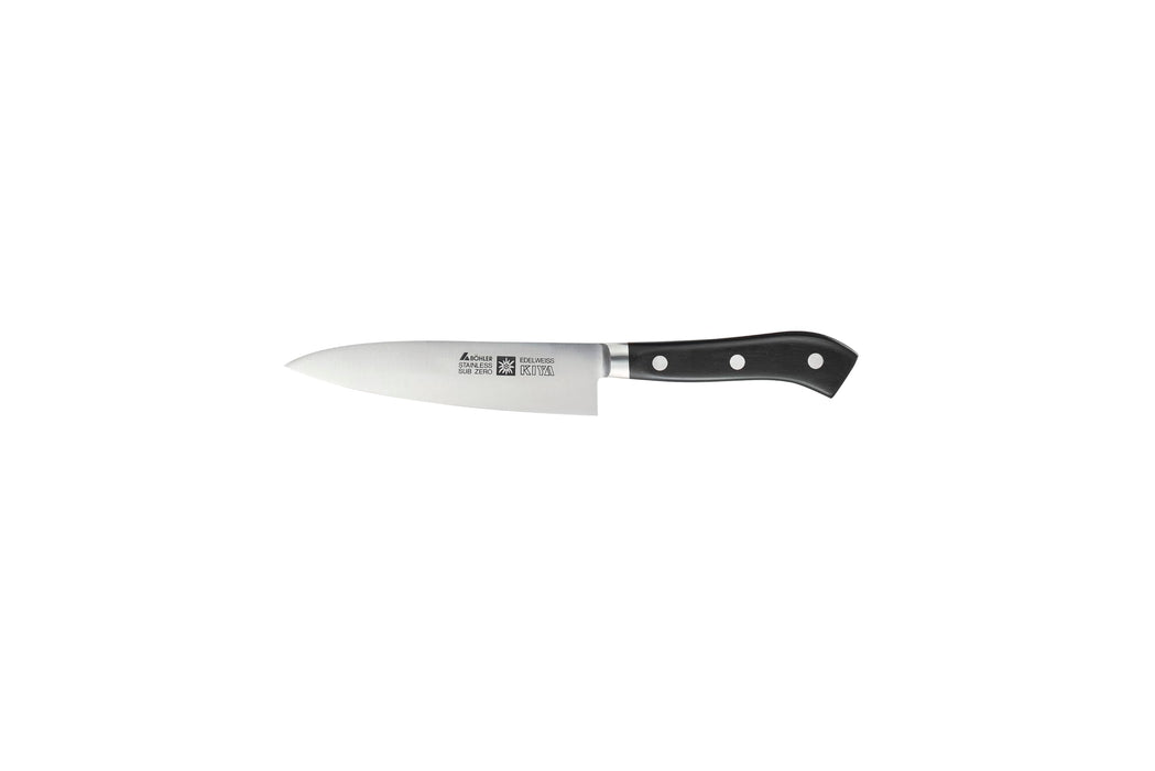 Kiya Edelweiss Steel Japanese Petty Knife 12Cm No160 - Precision Cutlery