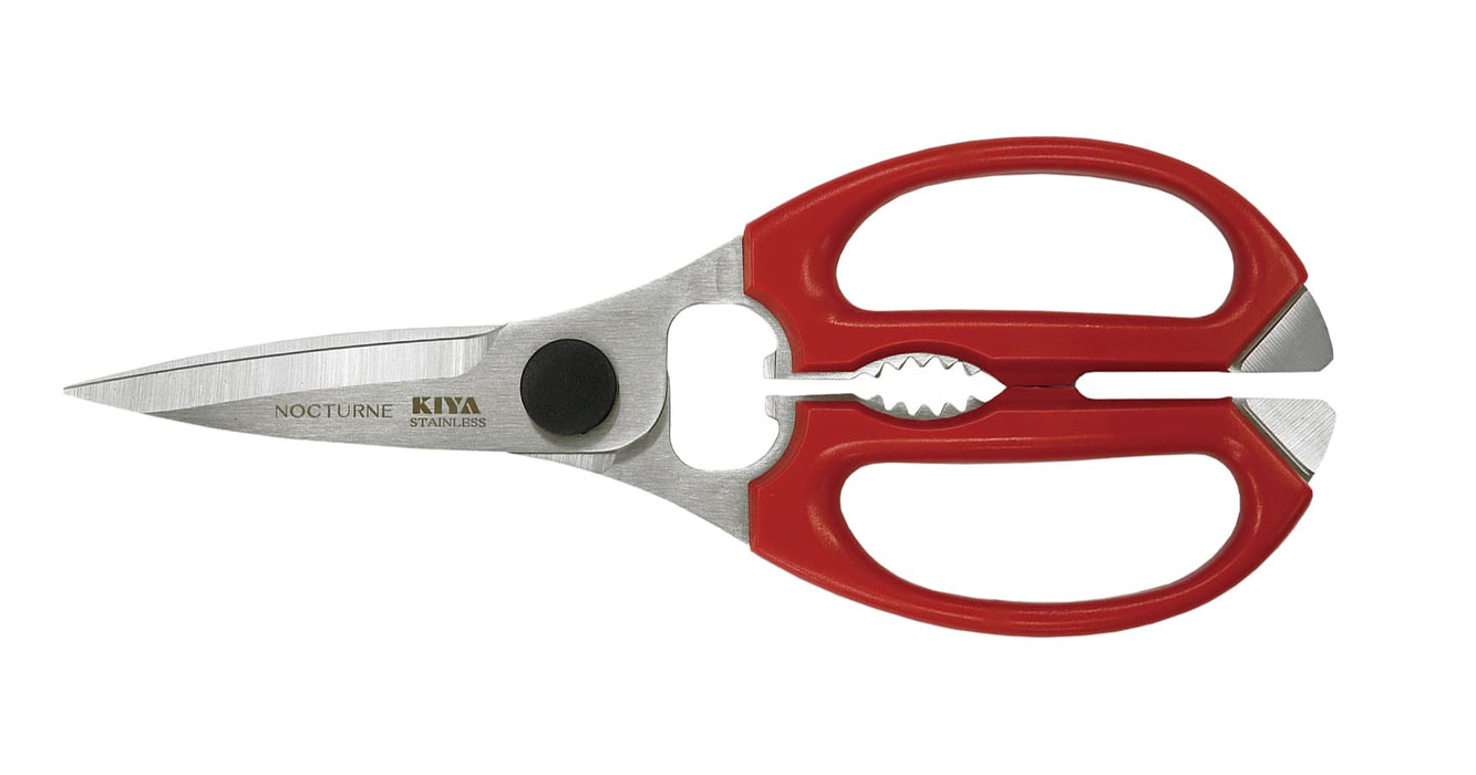 Kiya Nocturne Kitchen Scissors 210mm with Bottle Opener Multi-Purpose Tool