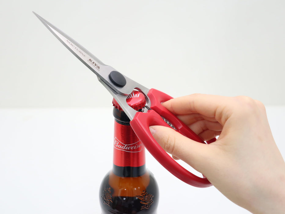 Kiya Nocturne Kitchen Scissors 210mm with Bottle Opener Multi-Purpose Tool