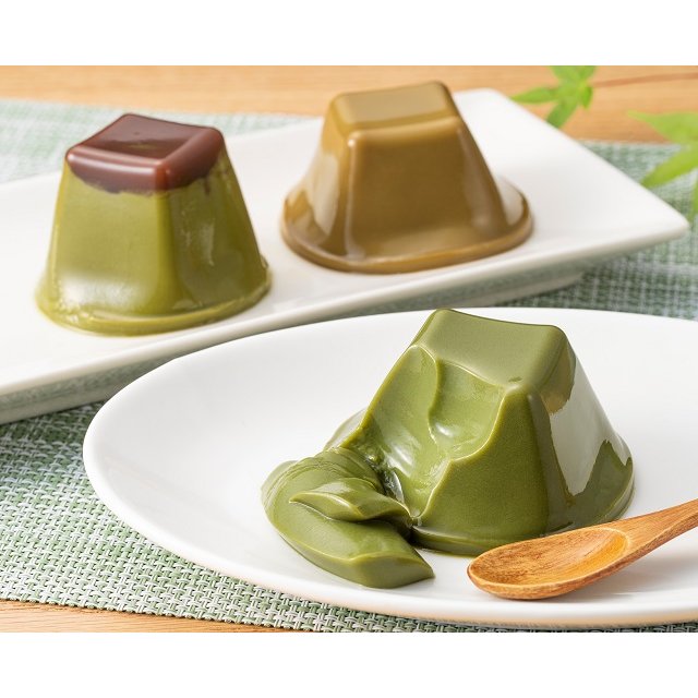 Kiyosen Uji Matcha Hojicha Pudding Assortment 3 Flavor 6 Piece Set