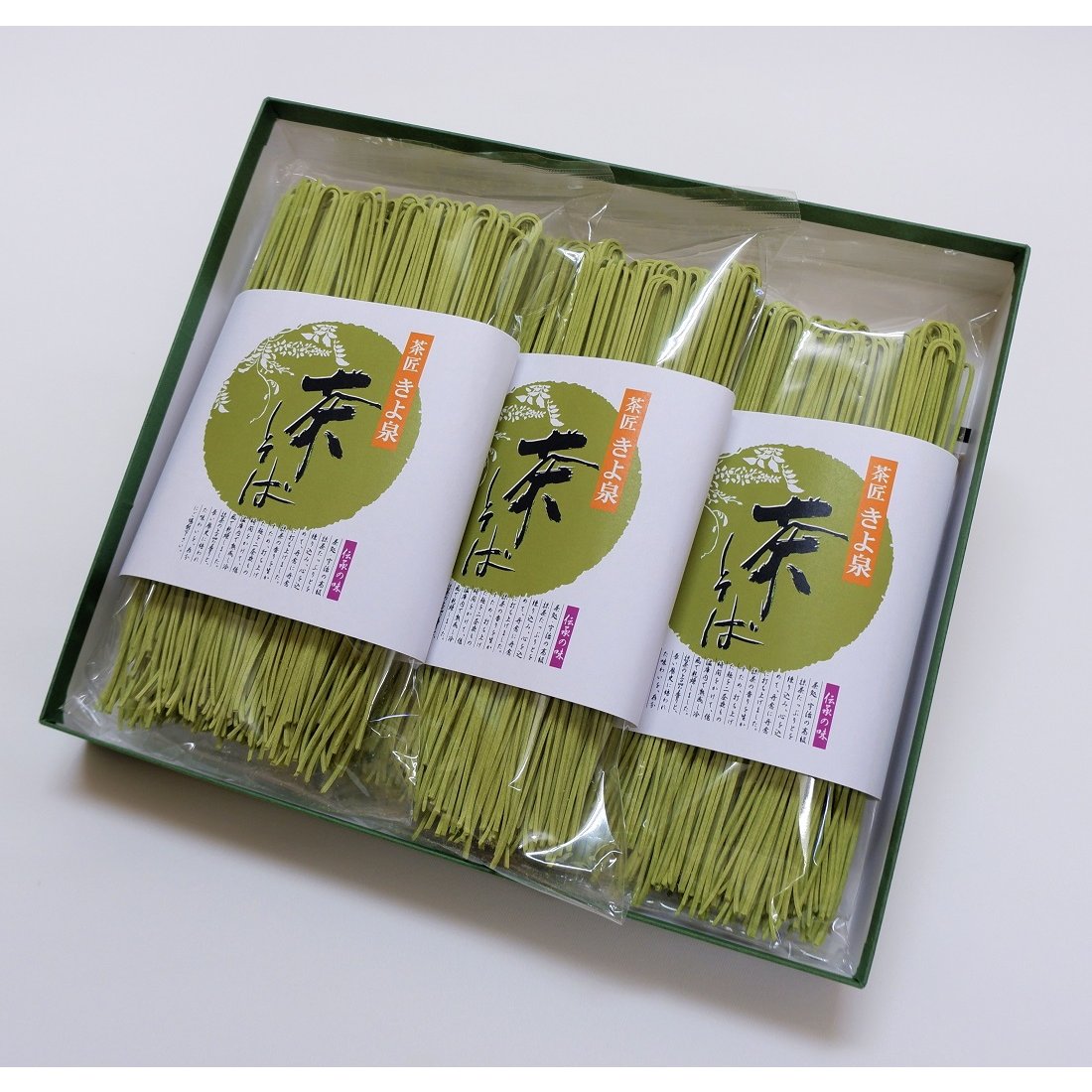 Kiyosen Uji Matcha Green Tea Soba Noodles 6 Servings Authentic Taste