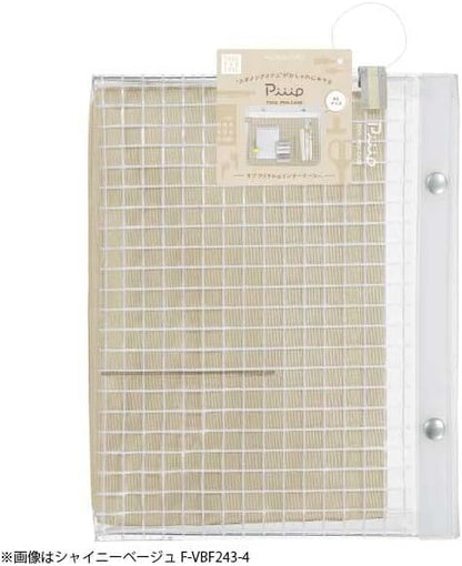 Kokuyo Transparent A5 Pouch Flat Type Silver Gray F-Vbf243-1 Office Essentials