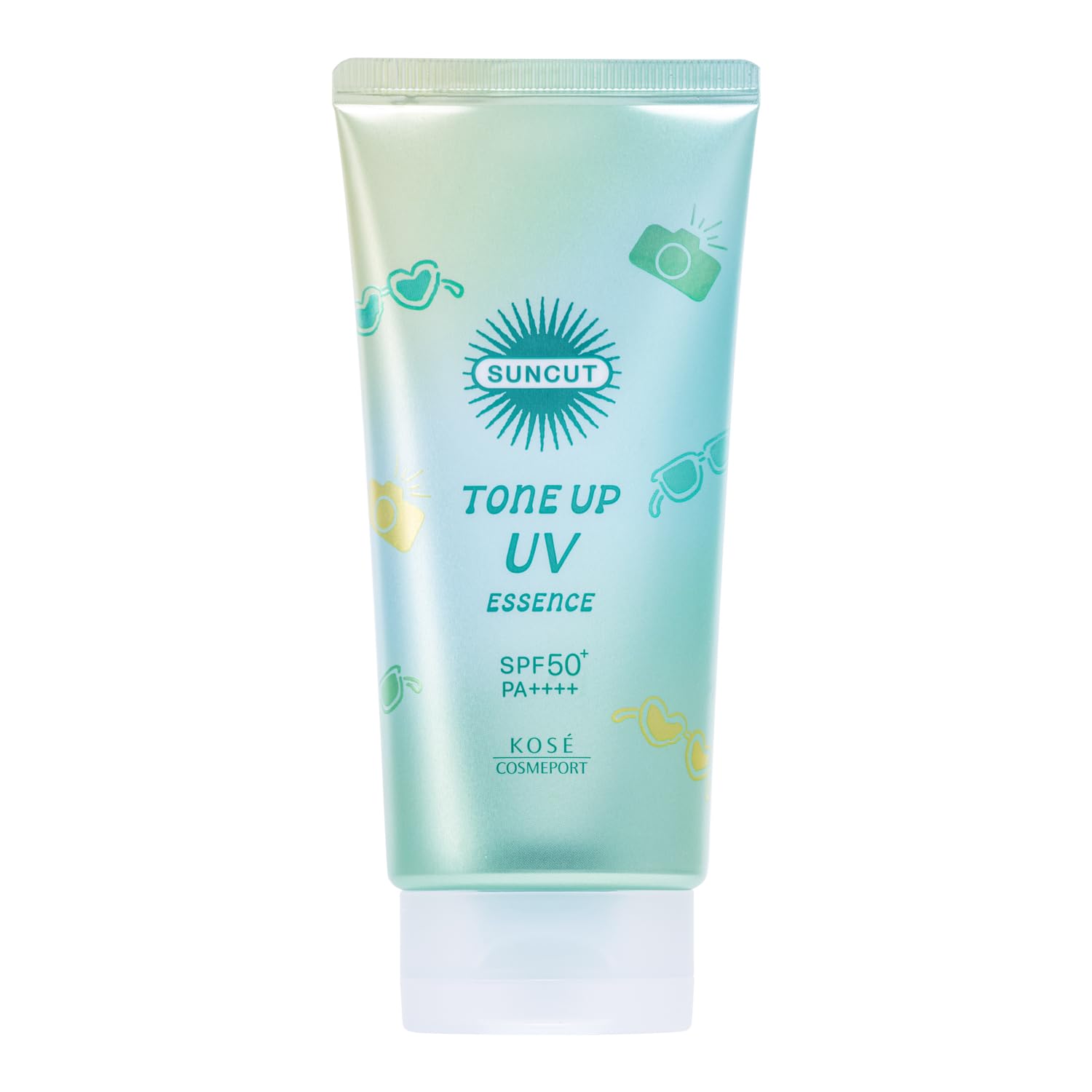 Suncut Kose Tone Up UV Essence Mint Green SPF50 PA++++ 80g Sunscreen