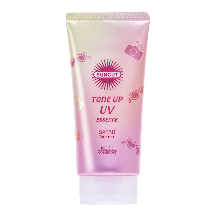 Suncut Tone Up UV Essence Rose Pink SPF50 PA++++ 80g by Kose