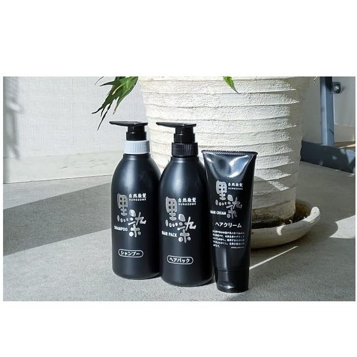 Kurobara Honpo Black Hair Shampoo 500Ml for Gray Hair Treatment
