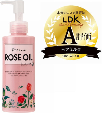 Kurobara Honpo Rosenoa Hair Milk with Rose Oil 150Ml Nourishing Formula