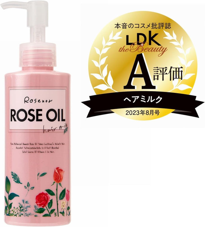 Kurobara Honpo Rosenoa Hair Milk with Rose Oil 150Ml Nourishing Formula
