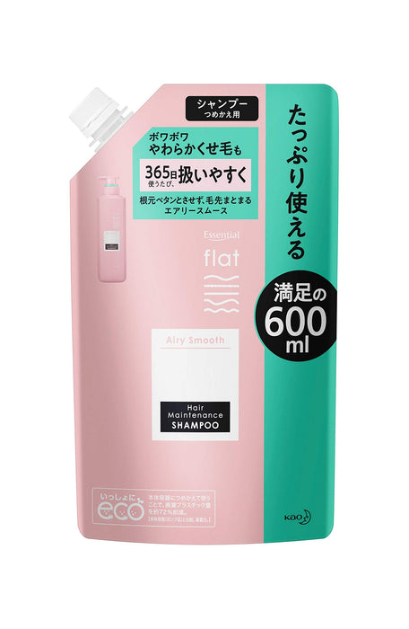 Flat Large Capacity Airy Smooth Shampoo Refill 600ml - Flat Shampoo
