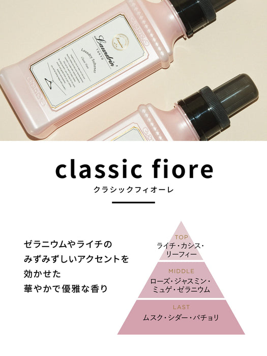 洗衣店 Laundrin 衣物柔顺剂 Classic Fiore 补充装 480 毫升