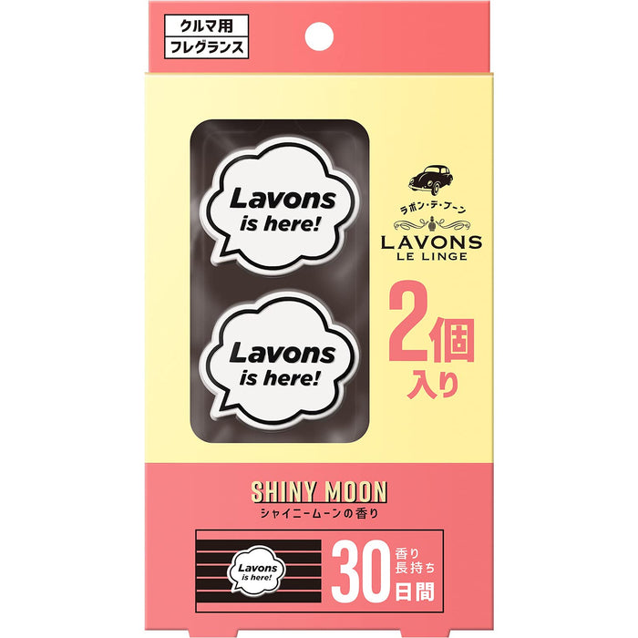 Lavons De Boon Car Air Freshener Clip Shiny Moon 2 Pack Deodorizer