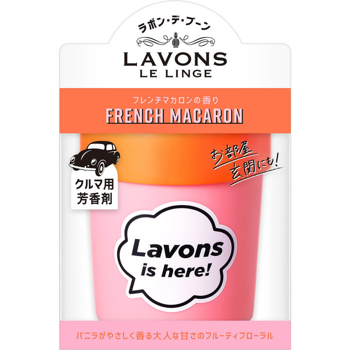 Lavons Car Air Freshener Gel 110G French Macaron Fruity Floral Deodorizer