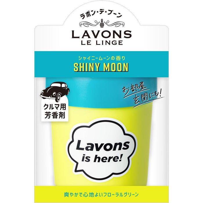 Lavons 汽車空氣清新劑凝膠閃亮月香花香綠色 110G 除臭