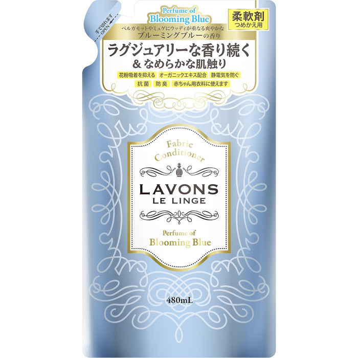 Lavons Blooming Blue White Musk Fabric Softener Refill 480Ml