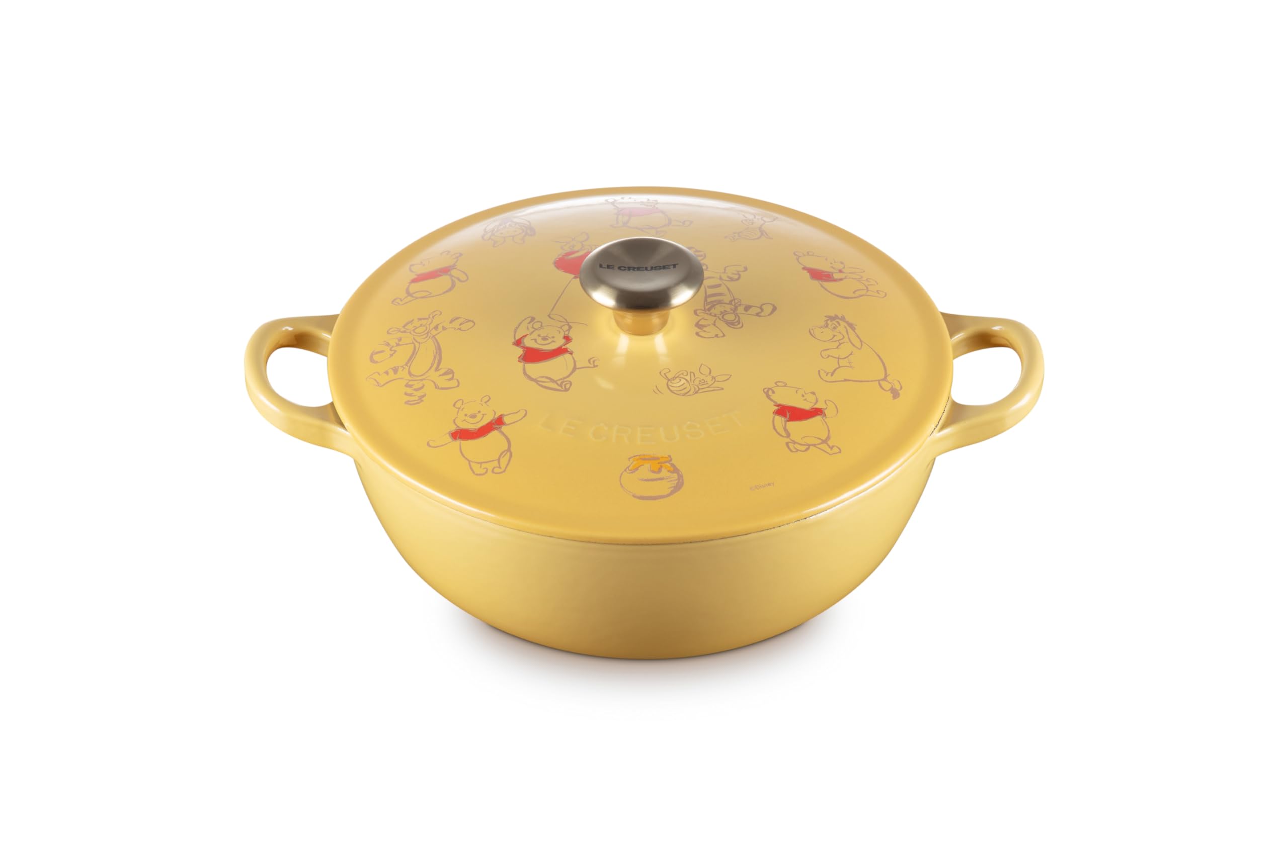 Le Creuset Quince Yellow Disney 22cm Marmit Pot Direct Flame IH Compatible
