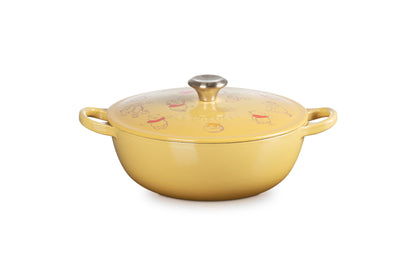 Le Creuset Quince Yellow Disney 22cm Marmit Pot Direct Flame IH Compatible