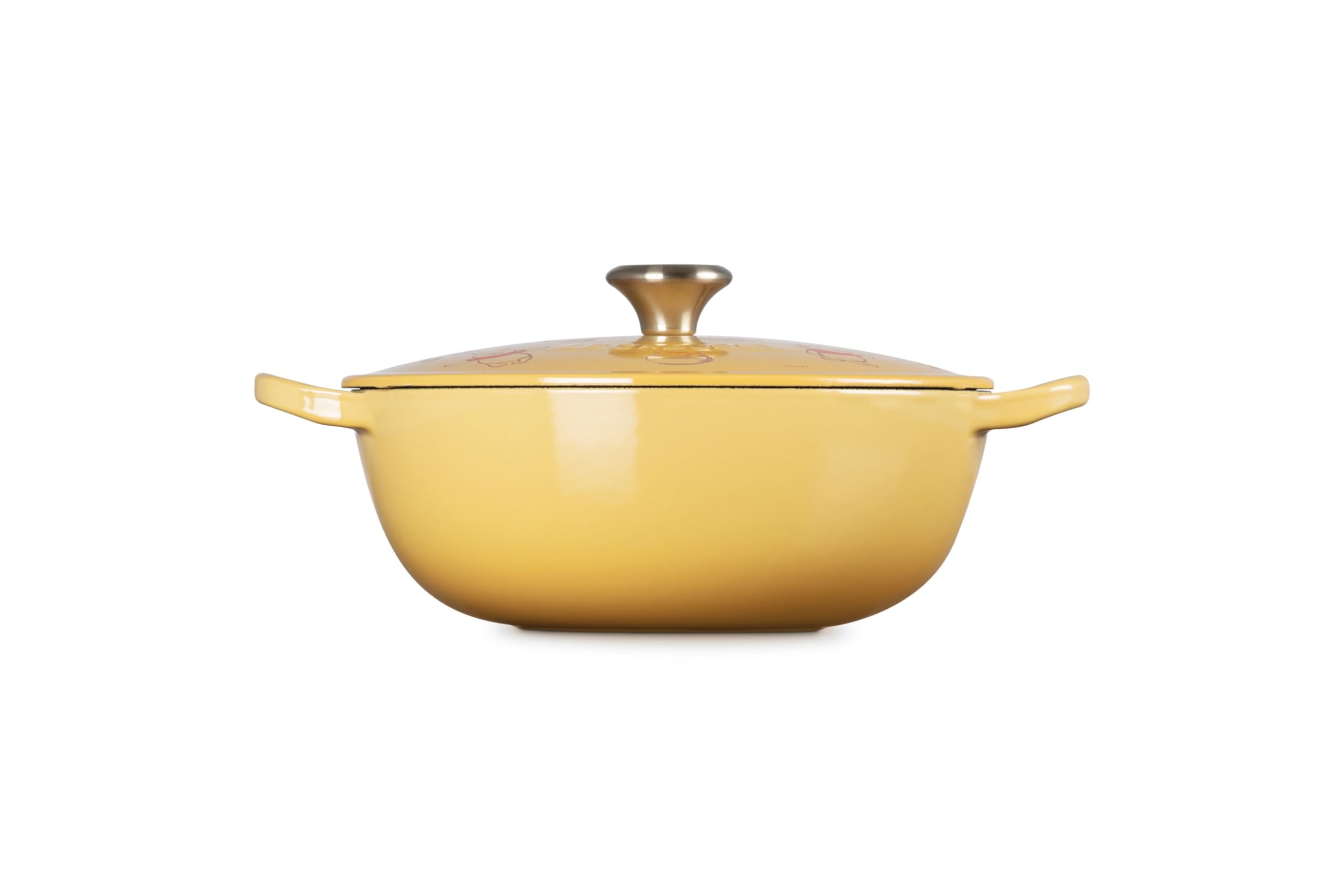 Le Creuset Quince Yellow Disney 22cm Marmit Pot Direct Flame IH Compatible