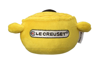 Le Creuset Yellow Plush Pet Toy with Sound - Official Japanese Product