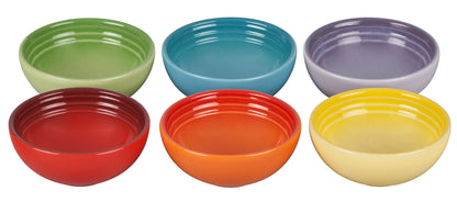 Le Creuset Stoneware Mini Bowls 7cm Rainbow Set of 6 Heat Resistant Safe
