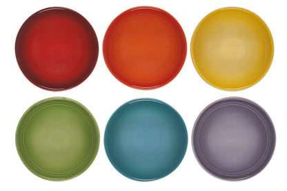Le Creuset Stoneware Mini Bowls 7cm Rainbow Set of 6 Heat Resistant Safe