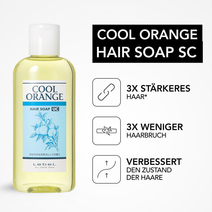 Level Cool Orange Hair Soap 200ml – Refreshing & Revitalizing Cleanser