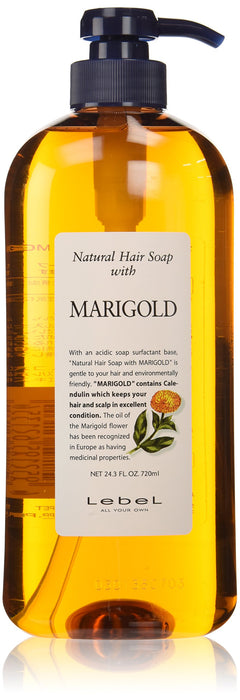Level Lebel Natural Hair Soap Mg Marigold 720ml - Gentle Cleansing Shampoo