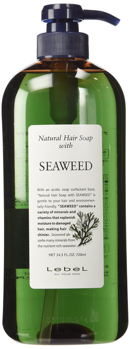 Level Natural Hair Soap with Seaweed 720ml - Nourishing Hair Cleanser