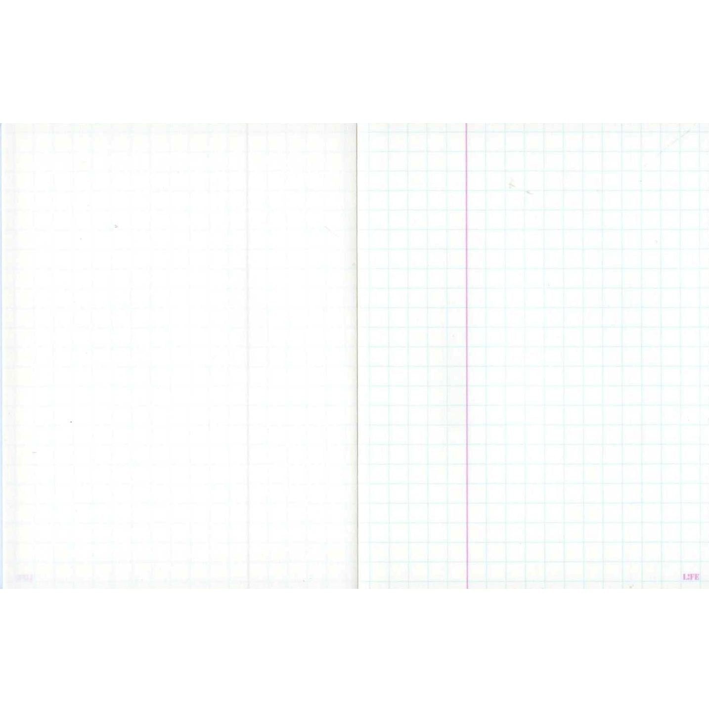 Life Margin Memo Semi B7 Grid Journal - Premium Japanese Stationery