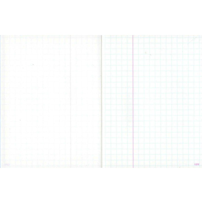 Life Margin Memo Semi B7 Grid Journal - Premium Japanese Stationery