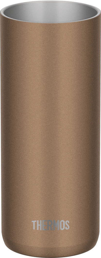 Thermos Lightweight Vacuum Insulated 420ml Tumbler in Brown Gold - JDW-420C Model
