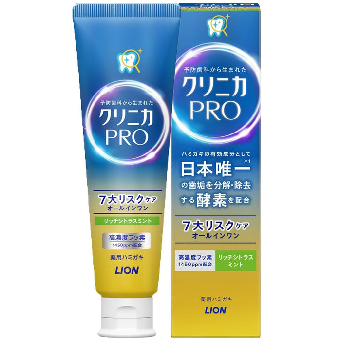 Lion Clinica Pro 牙膏富含柑橘薄荷味 95G – 有效牙齿护理